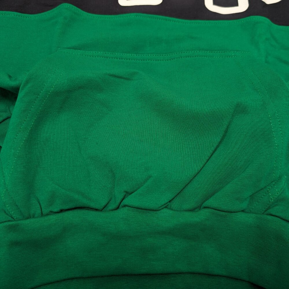 Kappa Unisex Crew Neck Green Pullover Loopknit with logo Sweatshirt for 7Yr NWOT - Picture 2 of 7